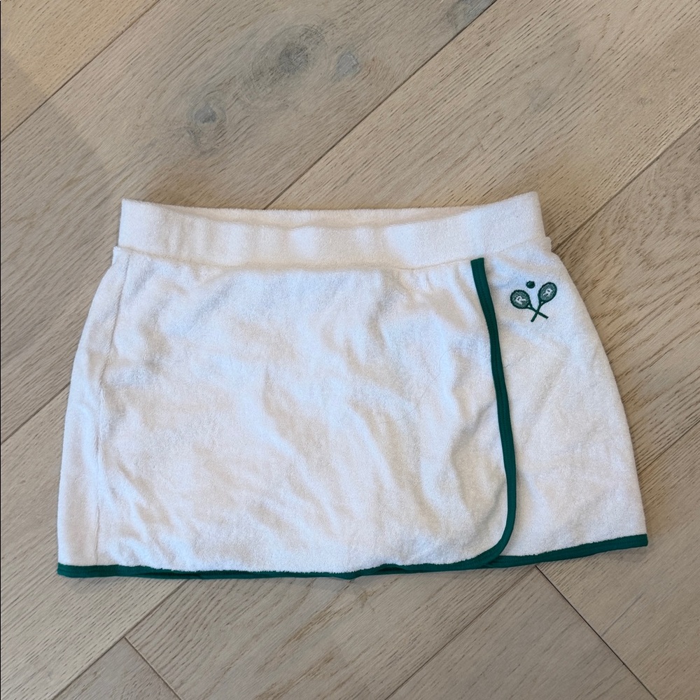 REVOLVE White and Green Tennis Skirt